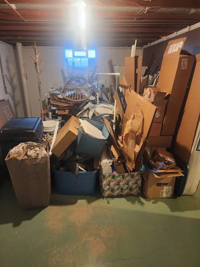 Roll-off dumpster container at job site for Construction Dumpster Rental in Lansdale